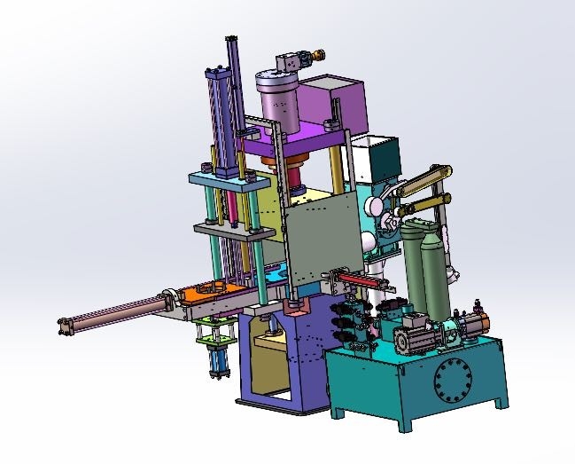 Aluminium 125T stirbt Gießanlage-Presse-Unterwassermotor-Rotoren mit 4, die Hohlraum sterben