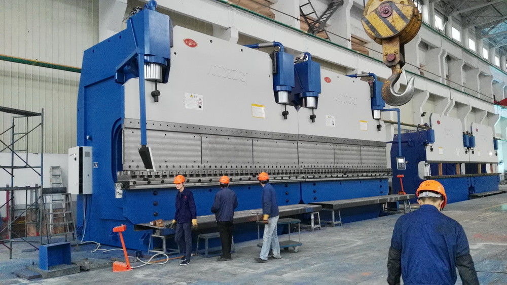 1600 Tonnen CNC Hydraulic Tandem Press Bremse Max. Biege Dicke 20 mm Leichte Stahl